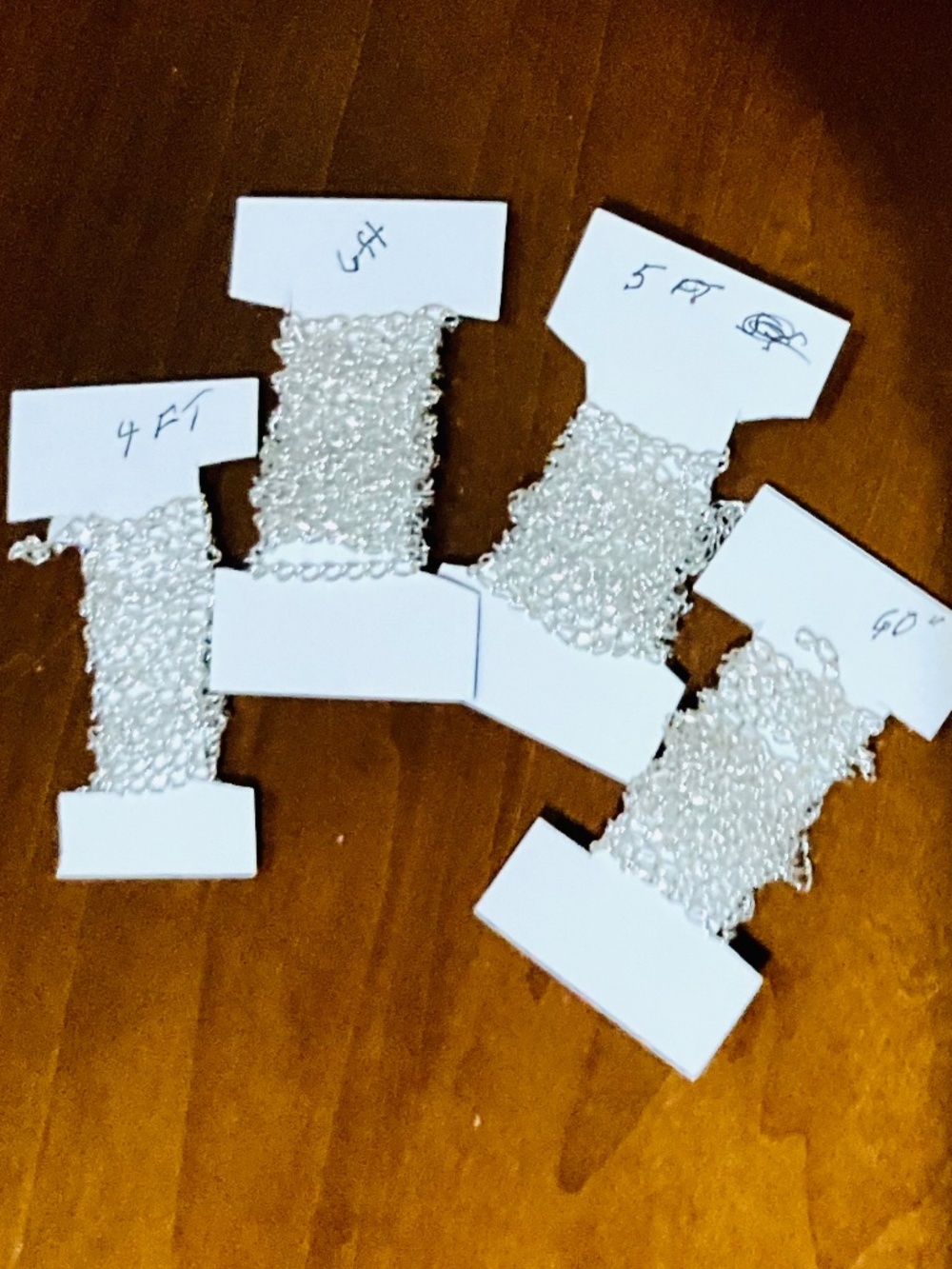 Silver Plated 4.5mm Curb Chains,  20 ft for Jewelry Making